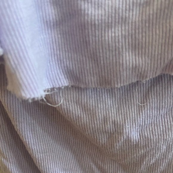 🌻free people Lavender ruffle top - Picture 3 of 4